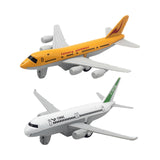 Maxbell 2Pcs Airplane Model Alloy Ornament Toy Aircraft for Decor Fireplace Keepsake Yellow White