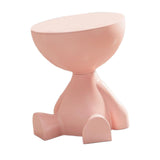 Maxbell Side End Table with Storage Bedroom Statue Farmhouse Small Cute Coffee Table Pink