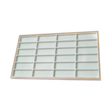 Maxbell Sunglasses Tray 24 Grids Space Saving Glasses Tray for Store Showcase Drawer Grey