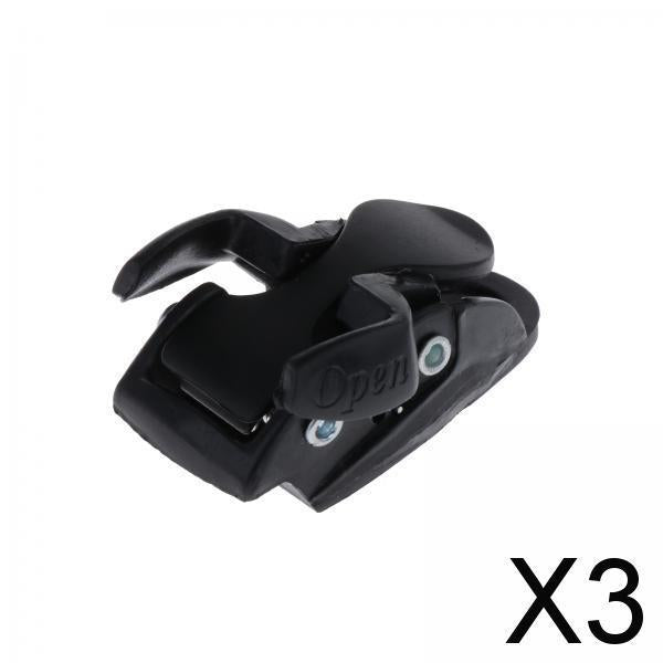 Maxbell 3xInline Roller Skate Spider Buckle Mounting for Skiing Ice Skates Accessories black