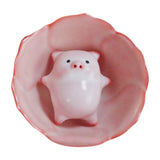 Maxbell Ceramic Tea Cup with Tea Pet Traditional for Teahouse Restaurant Living Room Style E