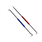 Maxbell 2x Car Oil Seal Hook Multi Use Seal Remover Tool for Vehicle Trucks Workshop Red Blue Black