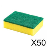 Maxbell 50xSponge Scourers Kitchen Cleaning Supplies Scrub Sponge for Kitchen Household Dish