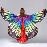 Maxbell Adults Belly Wings Dancing Butterfly Wing Halloween Dance Accessories Props
