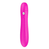 Maxbell Female Soft Silicone Vibrating Massager Wand Fatigue Relief Vibrator Rose Red