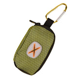 Maxbell Dog Poop Bag Holder Waste Bag Carrier Zippered Pouch for Travel Walking green