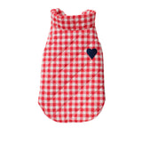 Maxbell Maxbell Pet Dog Peach Hearts Embroidery Vest Cotton Clothes Puppy Apparel Red L