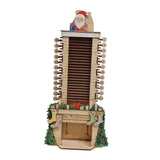 Maxbell Christmas Wooden Advent Calendar Santa Claus 24 Days for Dorm Bedroom Office L