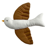 Maxbell Maxbell Pigeon Wall Decor Plush Stuffed Animal Toys for Nursery Room Decoration Light Brown L