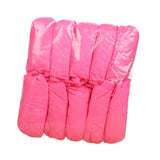 Maxbell Non Woven Shoe Covers Fits Most Shoes Water Resistant Disposable Shoe Covers Pink