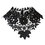 Maxbell Womens Lace Fake Collar False Collar Elegant for Shirt Fancy Dress Sweater Black