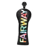 Golf Wood Head Cover Non Scratch Water Resistant Premium Golf Club Headcover Black for Fairway