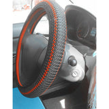 Maxbell 4xBreathable Car Steering Wheel Cover Black+Red 38cm Anti-slip Universal