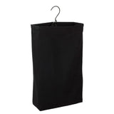 Maxbell Hanging Laundry Hamper Bag Foldable Closet Storage Basket for Door Home Dorm Black