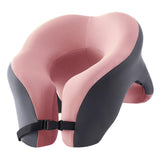 Memory Foam Travel Neck Pillow Massage Table Cradle Multipurpose Face Cradle Pink