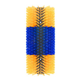 Maxbell Horse Brush Itchin Post Pad Cattle Scratching Brush for Fence Garden Outdoor Yellow No Screws