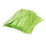Maxbell Maxbell 500 pcs Twist ties for Cello Wedding Party Candy Bag or General Use - Green with white grids