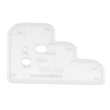Maxbell 1pc Leather Craft Acrylic Cutting Circle Corner Stitching Template 3mm - Aladdin Shoppers