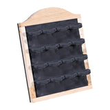 Maxbell Jewelry Display Rack Dangle Earrings Tabletop Earring Holder Stand Organizer Log Color Gray