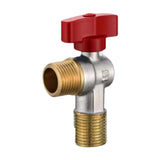 Maxbell Angle Stop Valve 1/2'' Replacement Brass Faucet Valve for Faucet Toilet Sink Red