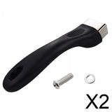 Maxbell 2xPot Handle Scald Proof Universal for Kitchen Pot Cookware Accessories