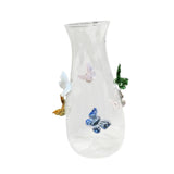 Maxbell 3D Butterfly Vase Jar Handcraft Home Decor Bottle for Gift Party Living Room Multicolor