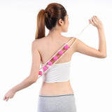 Maxbell Maxbell Pink Neck Back Shoulder Trigger Point Massage Roller Rope Massager Rolling Balls Tool