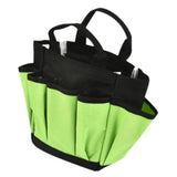Maxbell Garden Tool Bag Gardeners Multipurpose Waterproof with Handle Gardening Tote 28x10x27.5cm Green