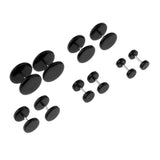 Maxbell Maxbell 5 Pairs Acrylic Ear Earrings Flesh Tunnels Stainless Steel Fake Plugs 16g