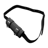 Maxbell 2xBelt Sword Holder PU Leather Tool Sheath Sword Holder for Men Pirate Cosplay Black