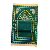 Prayer Rug Compact Turkish Soft Muslim Praying Rug for Men Women Kids Adults Style D