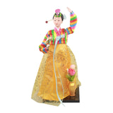 Maxbell Korean Hanbok Doll Cute 12 inch Female Statue for Home Office Tabletop Decor Style B