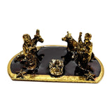 Nativity Scene Statue Collectibles Desk Ornament for Balcony Bedroom Cabinet