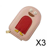 Maxbell 3xCredit Card Holder Purse Change Pouch for Dating Travel Valentines Day Gifts Pink