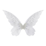 Maxbell Butterfly Wing Adults and Kids Photo Props Decor for Halloween Show Festival White