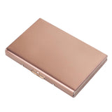 Maxbell RFID Credit Card Holder Carrier Metal Wallet Professional Business Card Case Rose Gold