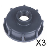 Maxbell 3xFood Grade Drain Adapter Coarse Thread Water Tote Tank Adapter for IBC Tanks 0.86inch