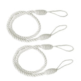 3Color 6 PCS  Rope Curtain Drape Tiebacks Tassel Living Room Bedroom White_2