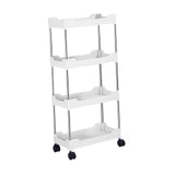 Maxbell Maxbell Storage Cart with Wheel Fruits Holder Rolling Utility Cart for Office Garage 4 layer Widened