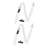 Maxbell Phone Lanyard Crossbody Strap Phone Strap for Most Smartphone ID Badges Case white