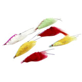 Maxbell 6pcs Shrimp Fishing Flies Fly Fishing Flies Insects Flies with Feather Hook