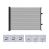 Maxbell Retractable Dog Gate for Kids or Pets Door Barrier Fence for Stairs Hallways 110x78cm