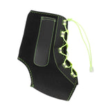 Maxbell Ankle Support Brace Portable Drop Foot Brace for Sport Basketball Volleyball Black Green