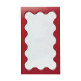 Maxbell Tabletop Makeup Mirror Vanity Table Mirror for Bedroom Bathroom Vanity Table Red