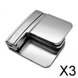 Maxbell 3xPants Clips for Waist Adjustable Pants Waist Clip Metal Pant Waist Tightener Silver