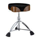 Maxbell Drum Throne for Kids Adults Thicken 28mm Pipe with Anti Slip Feet Drum Chair brown saddle surface