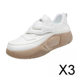 Maxbell 3xSneakers Sport Shoes Breathable Women's Casual Shoes for Jogging Biking White 38