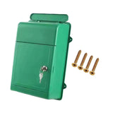 Maxbell Wall Mounted Mailbox Wide Opening Collection Box for Cards Newspapers School Green