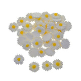 Maxbell 50Pack Resin Sunflower Beads Embellishments DIY Charm Card Making Craft