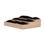 Maxbell Watch Display Tray Wooden Display Box Watch Holder for Gifts Shop Countertop Black velvet